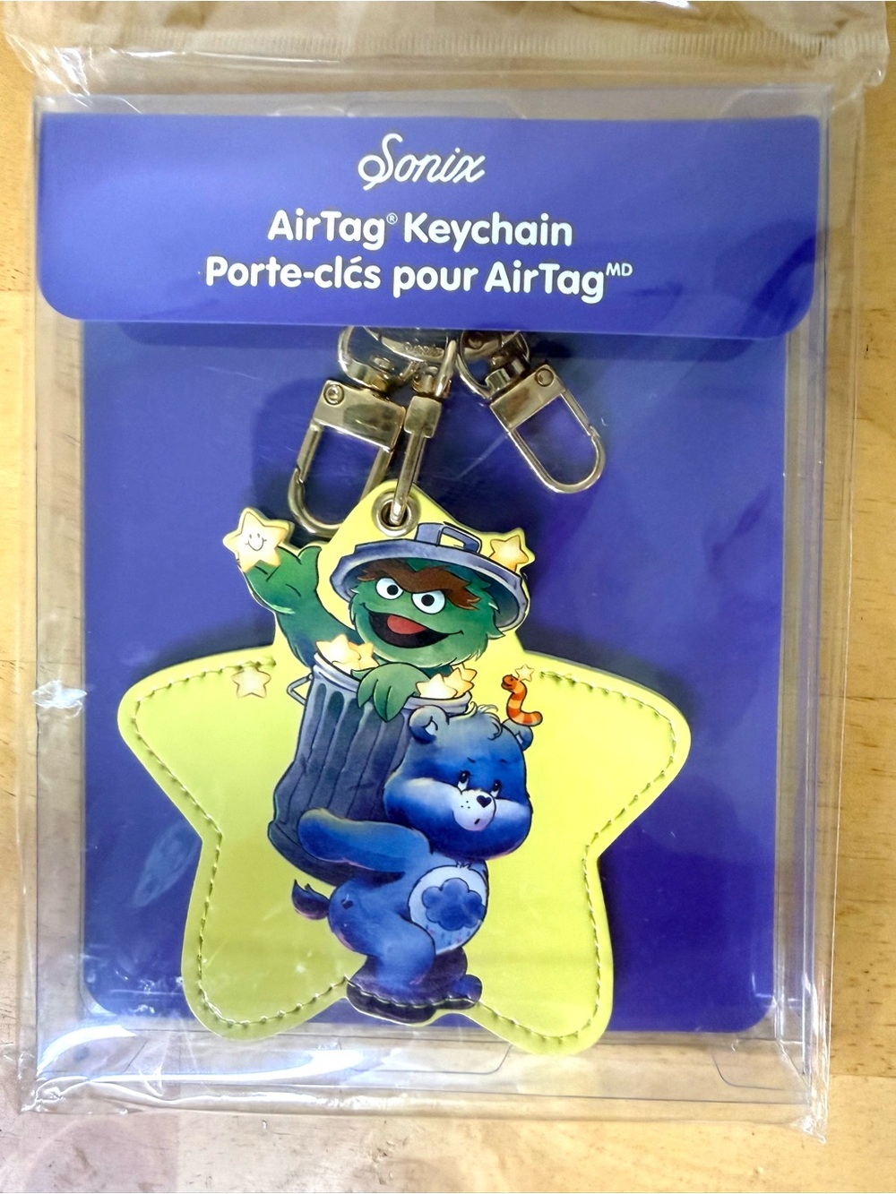 Sonix x Care Bears x Sesame Street AirTag Keychain, NWT